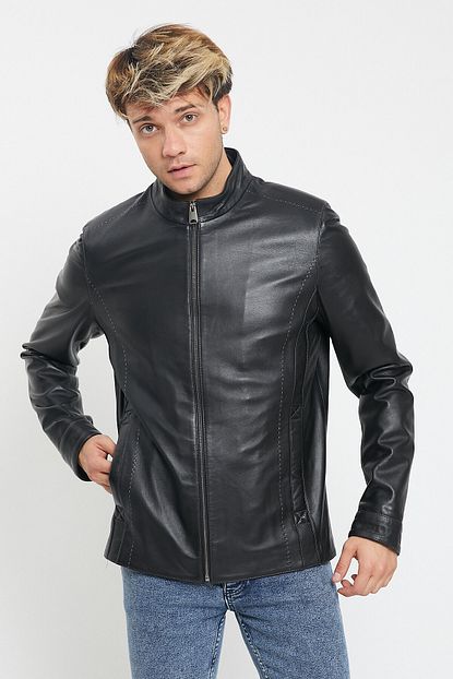 Nero Leather Klasik Erkek Hakiki Deri Mont Trendyol