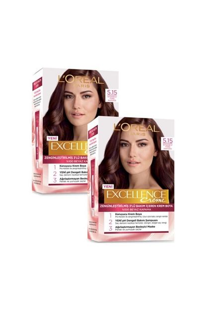 L Oreal Paris Excellence Creme 5 15 Efsanevi Turk Kahvesi X 2 Adet Sac Boyasi Trendyol