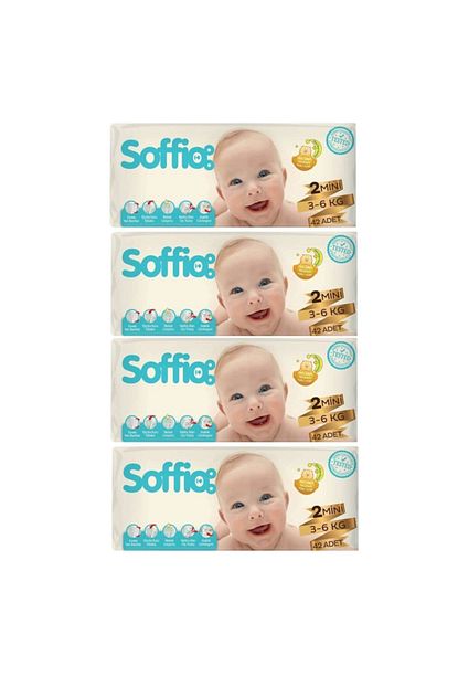 Soffio Bebek Bezi 2 Beden 3 6 Kg 42x4 168 Adet Bez Avantaj Paketi Trendyol