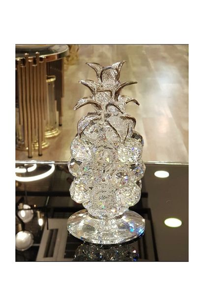 hera dekoratif kristal ananas trendyol