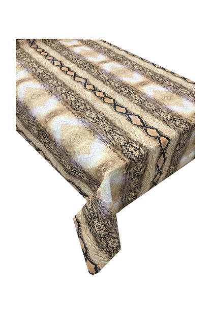 Zeren Home Dijital Baski Kahverengi Otantik Desen Dertsiz Masa Ortusu 150x150 Trendyol