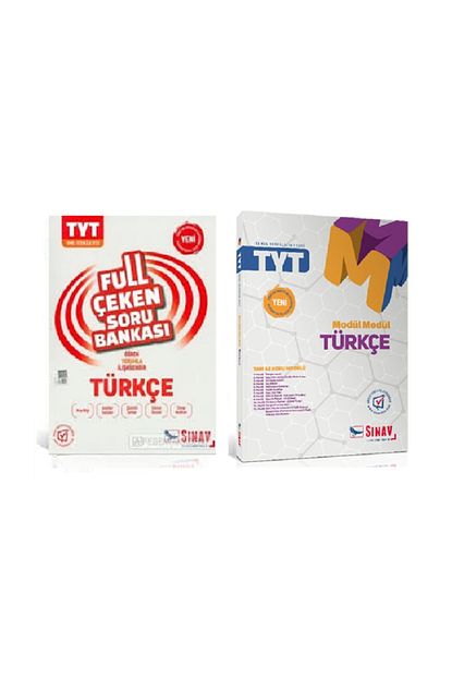 Sinav Yayinlari Tyt Turkce Full Modul Soru Bankasi Seti 2 Kitap Trendyol