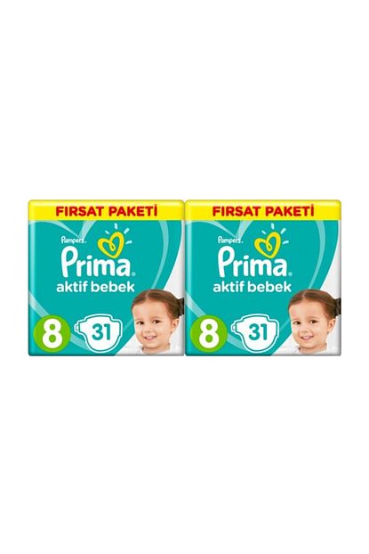 Prima Aktif Bebek 8 Numara Xxl 31 Adet 2 Li Set Trendyol