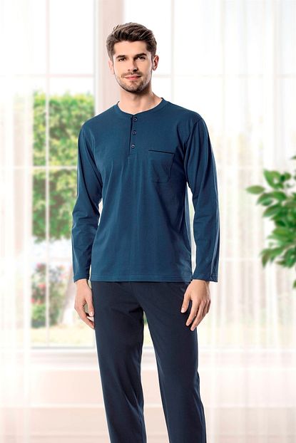 Kly Cok Rahat Pamuk Penye Damat Pijama Takimi Trendyol
