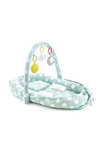 Babyjem Oyuncakli Anne Baba Yani Bebek Yatagi Yesil 9214898 Trendyol