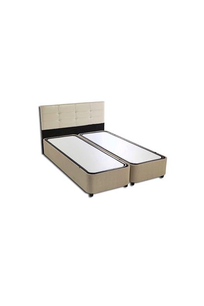 Celik Cift Kisilik Baza Krem Baslik 160x200cm Set Trendyol