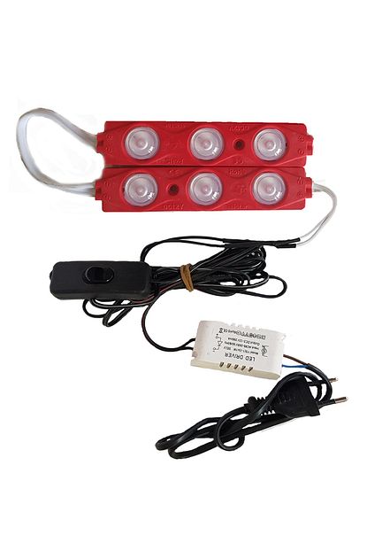 Inox Akvaryum 2 Li Modul Led Aydinlatma Kirmizi Isik Anahtarli Trendyol