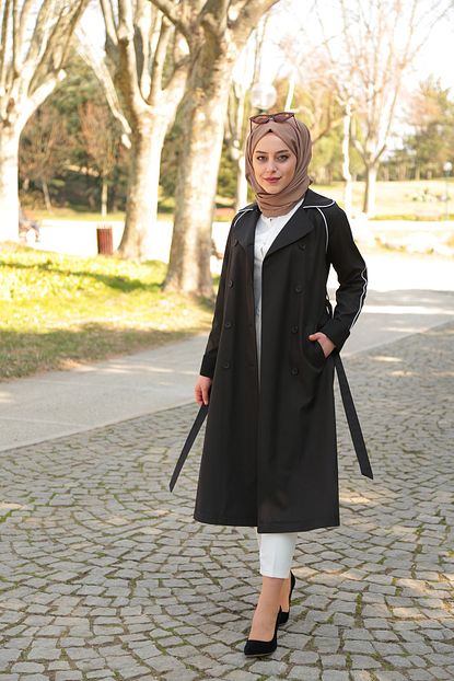 Moda Gulay Kadin Biyeli Trenckot Trendyol