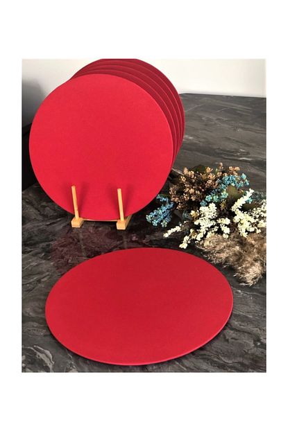 Bk Home Dekor Kirmizi Supla Amerikan Servis 6 Li Set Trendyol