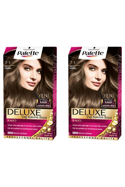 Schwarzkopf Palette Deluxe 7 1 Kullu Kumral 2 Li Yag Bakimli Kalici Sac Boyasi Trendyol