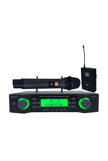 Roof R 203 1 El 1 Yaka 2 Kanal Uhf Telsiz Mikrofonu Trendyol