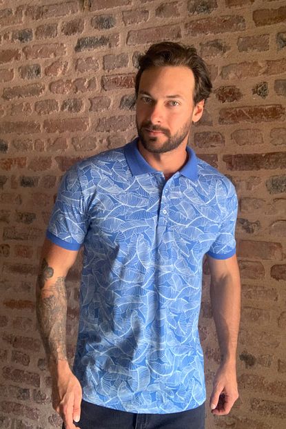 Trendyol Man Mavi Erkek Polo Yaka T Shirt Tmnss20po0160 Trendyol