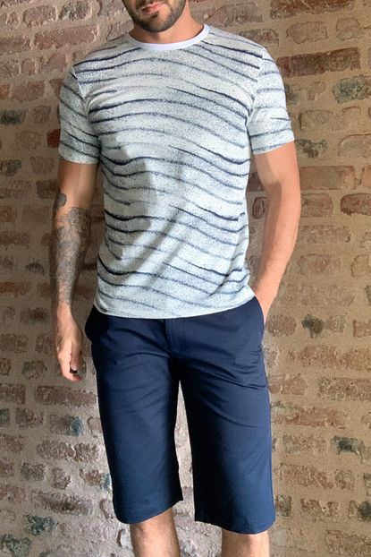 Trendyol Man Lacivert Erkek Sort Bermuda Tmnss20sr0275 Trendyol