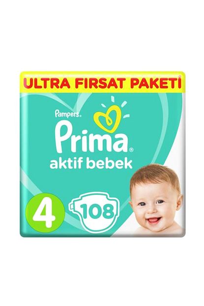 Prima Aktif Maxi No 4 Ultra Firsat Paketi 108 Li Bebek Bezi Trendyol