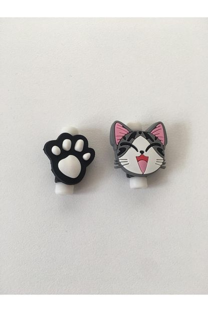 Aksesuar Kablo Koruyucu Kedi Ve Pati Figurlu Trendyol