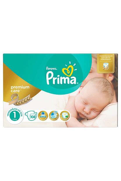 Prima Premium Care Bebek Bezi Jumbo 1 No 2 5 Kg 108 Adet Trendyol