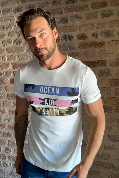 Trendyol Man Beyaz Erkek T Shirt Tmnss20ts1339 Trendyol