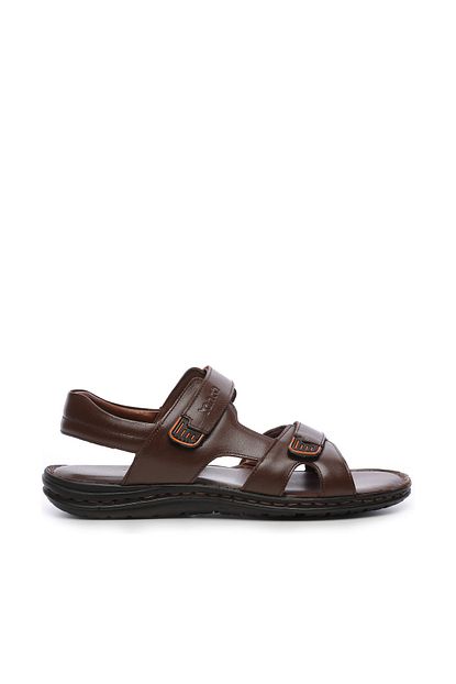 Kemal Tanca Hakiki Deri Kahverengi Erkek Sandalet Sandalet 746 186 Erk Sndlt Y19 Trendyol
