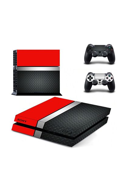 kt decor kirmizi siyah ps4 fat modern sticker kaplama fiyati yorumlari trendyol