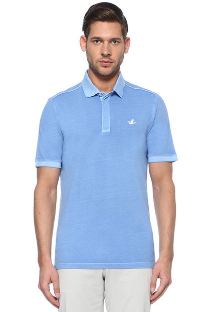 Beymen Club Comfort Fit Mavi Polo Yaka Logolu T Shirt Trendyol