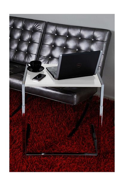 Istanbul Ofis Laptop Sehpasi Calisma Masasi Zigon C Sehpa Bianca Beyaz 41x58 Cm Trendyol