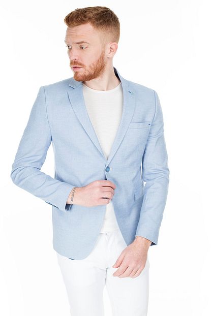 Frappoli Slim Fit 6 Drop Tek Yirtmacli Ceket Erkek Ceket 2163329 Trendyol