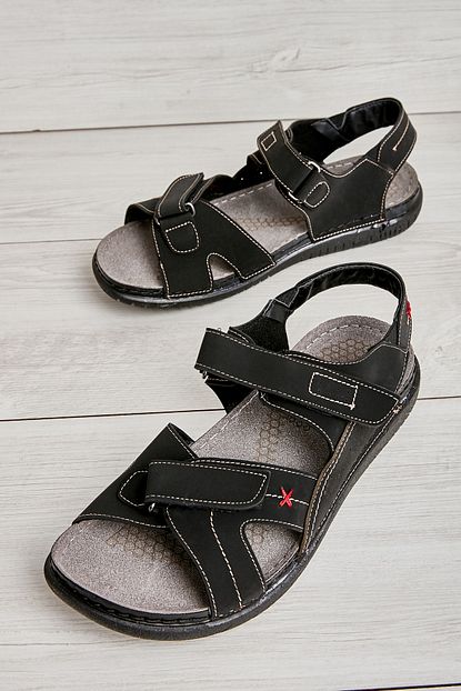 Bambi Siyah Erkek Sandalet L1785120571 Trendyol