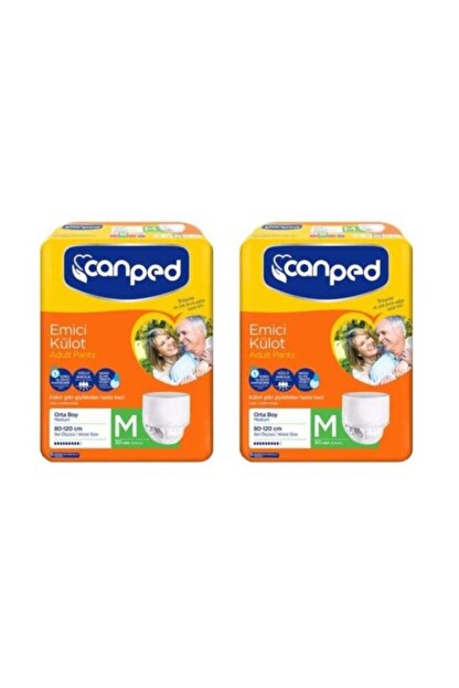 Canped Emici Kulot Hasta Bezi Orta Boy M 30 Lu 2 Paket 60 Adet Trendyol