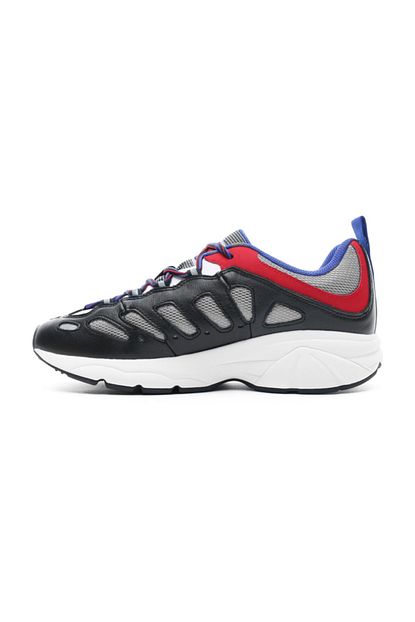 Tommy Hilfiger Heritage Retro Erkek Siyah Kirmizi Spor Ayakkabi Trendyol