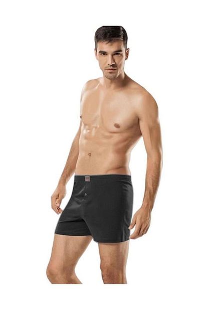 Tutku Ic Giyim Pamuklu Penye Dugmeli Erkek Boxer 6 Li Paket Lacivert M Trendyol