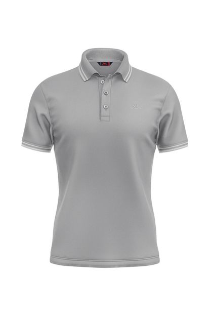 Kappa Erkek Gri Santa Melanj Polo Yaka T Shirt Trendyol