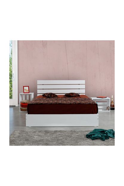 Pasific Home Huga Cift Kisilik Beyaz Ahsap Karyola Komodin Takim 140x190 Baslik Karyola Komodin Trendyol