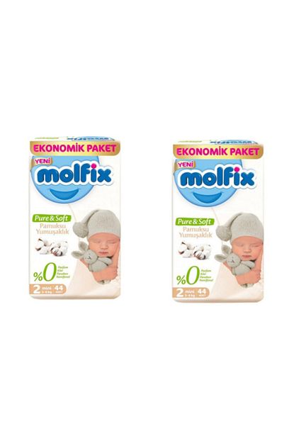 molfix pure soft 2 numara mini 88 li bebek bezi fiyati yorumlari trendyol
