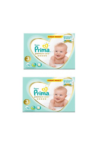 Prima Premium Care Prima Bebek Bezi Premium Care 3 Beden 184 Adet Junior Paket Trendyol