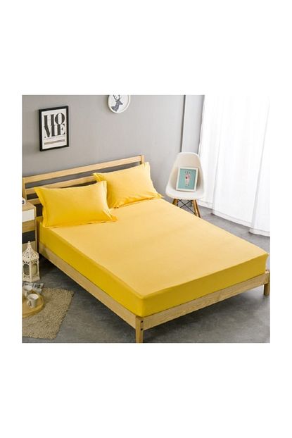 Mateks Kumas Lastikli Carsaf Takimi Sari 120x200 Trendyol