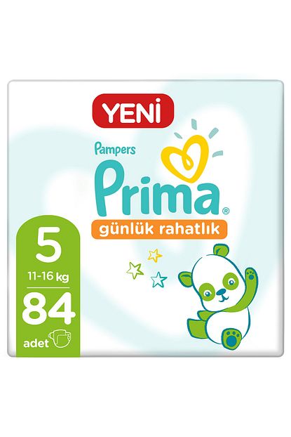 Prima Bebek Bezi Gunluk Rahatlik 5 Beden 84 Adet Tekli Paket 21x4 Trendyol