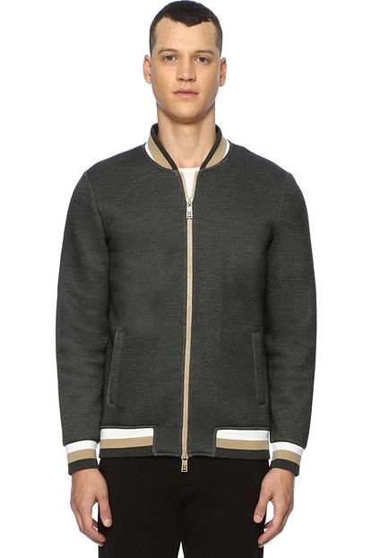 Network Erkek Slim Fit Antrasit Sweatshirt 1070375 Trendyol