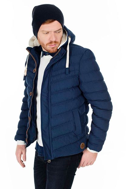 Buratti Slim Fit Kapusonlu Mont Erkek Mont 55618k5071 Trendyol