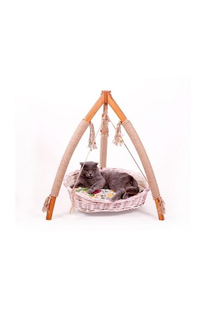 Pet Army Ahsap Sepet Yatakli Kedi Salincagi Tirmalama Oyun Trendyol