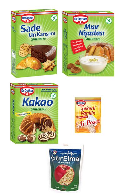 Dr Oetker Gluteniz Urun Paketi 7 Glutensiz Kurabiye Malzeme Paketi Trendyol