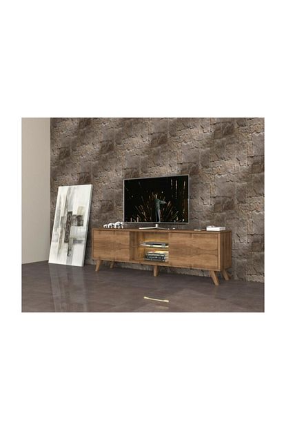 Dmodul Pronto Led Aydinlatmali Ceviz Tv Unitesi 150 Cm Trendyol