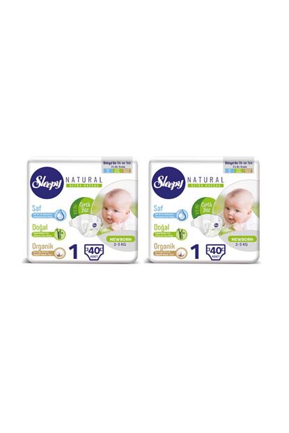 Sleepy Natural Bebek Bezi 1 Numara Yenidogan 2 Li Jumbo 80 Adet Trendyol