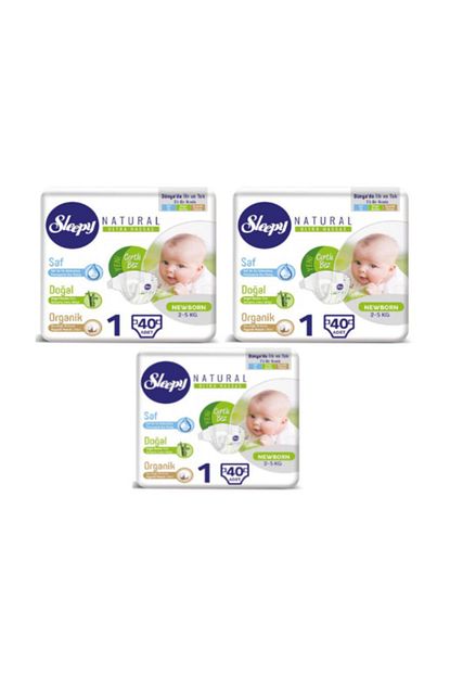 sleepy natural bebek bezi 1 numara yenidogan 120 adet fiyati yorumlari trendyol