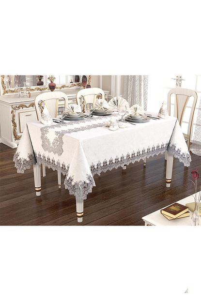 Ceyiz Diyari Buda Linen Masa Ortusu Takimi 26 Parca Gumus Trendyol