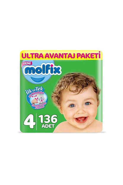 Molfix Bebek Bezi Ultra Avantaj Paketi 4 Numara 7 14 Kg 136 Adet Trendyol