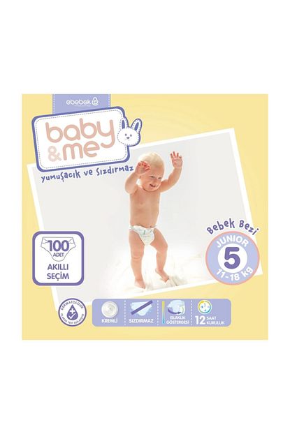 Baby Me Bebek Bezi Junior 5 Numara 100 Adet Trendyol
