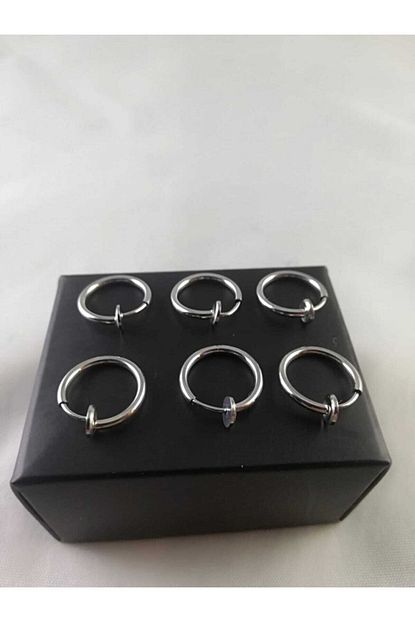Takiparkxs Fake Piercing 3 Cift Delik Burun Kulak Dudak Olmadan Tum Bolgelere Uyumlu Trendyol