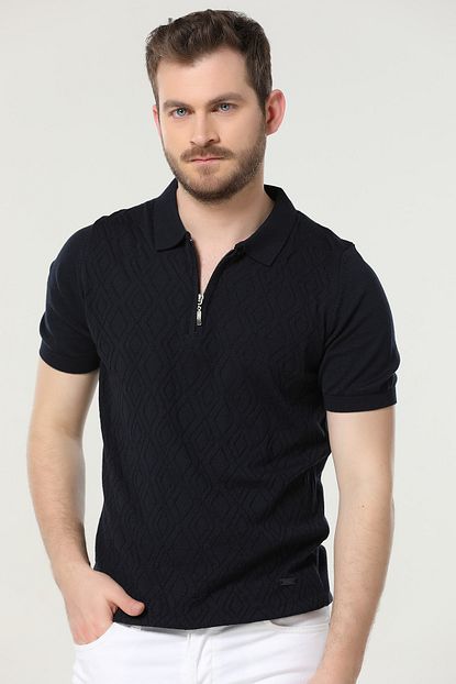 Soylu Erkek Polo Yaka Fermuarli Triko T Shirt Soylu4011 Trendyol