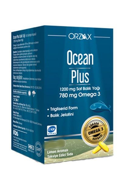 Ocean Plus Omega 3 1200 Mg 30 Kapsul Limon 7428 Trendyol
