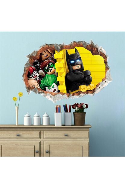 Crystal Kids Lego Batman Joker 3d Bebek Ve Cocuk Odasi Duvar Dekoru Duvar Sticker Trendyol